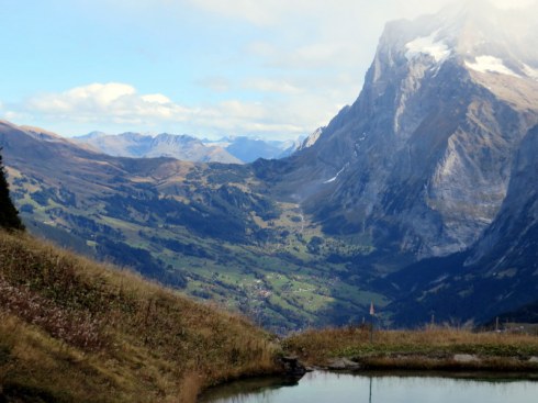 Another favorite hike is from Mannlichen to Kleine Scheidegg. This is a view toward Grindelwald in the valley. 