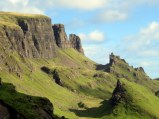 Magnifcent landform on the Trotternish Peninsula, Isle of Skye. No, we did not climb it. Not crazy; I am an easy-hiker.